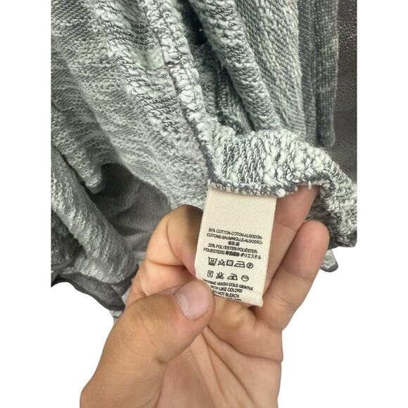 Free People In The Loop Open Front French Terry Cardigan Gray Grey Women’s M - Picture 3 of 8